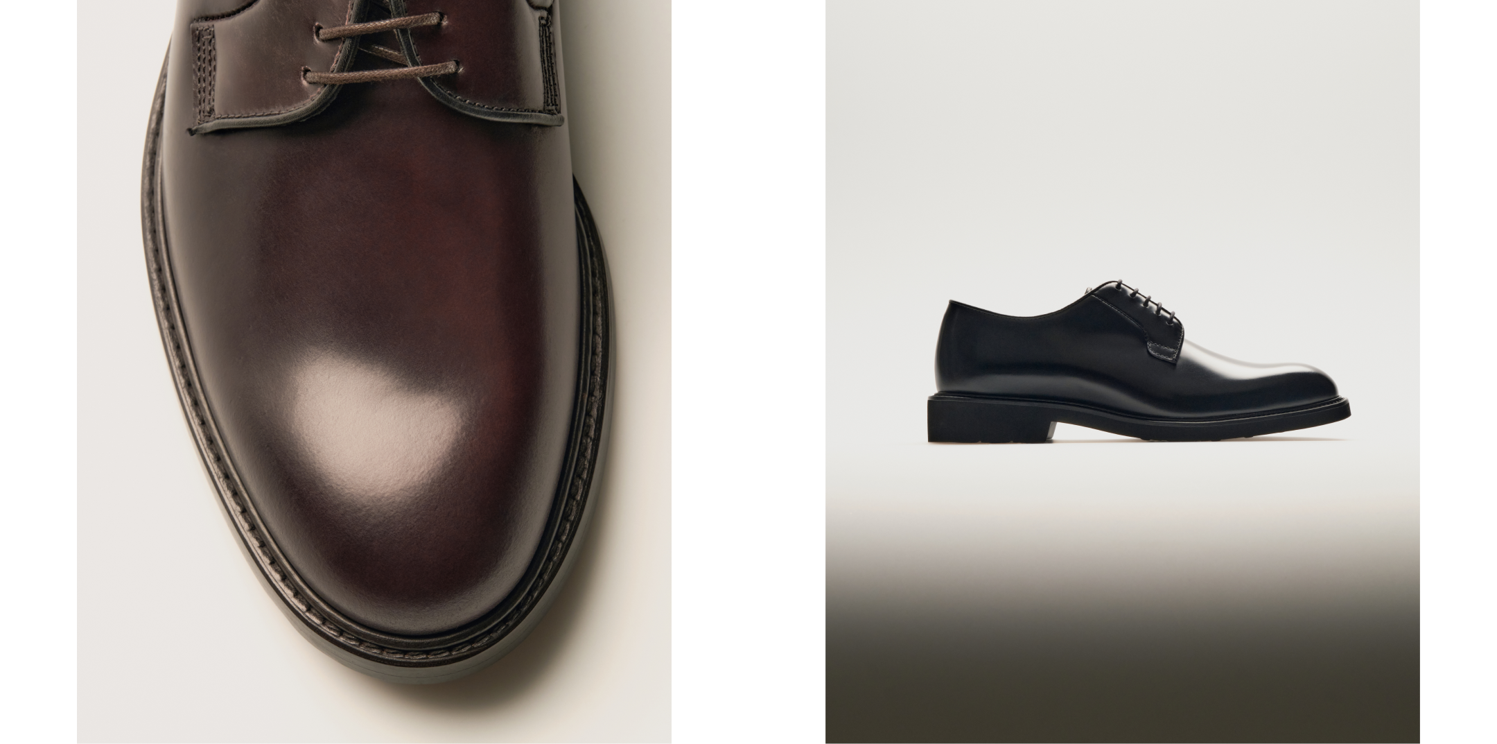 Poerkan Scarpe Derby Uomo In Pelle - Eleganti E Comode Con Lacci - Colori Nero E Marrone - Calzature Versatili Per Ufficio E Tempo Libero